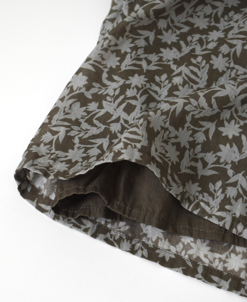 NSL26075 80s VOILE TWO TONE FLOWER PRINT WIDE EASY PANTS