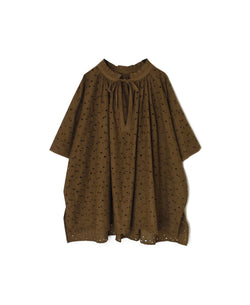 NSL26083 ALL HEMLA FRILL & STRING GATHERED SHIRT