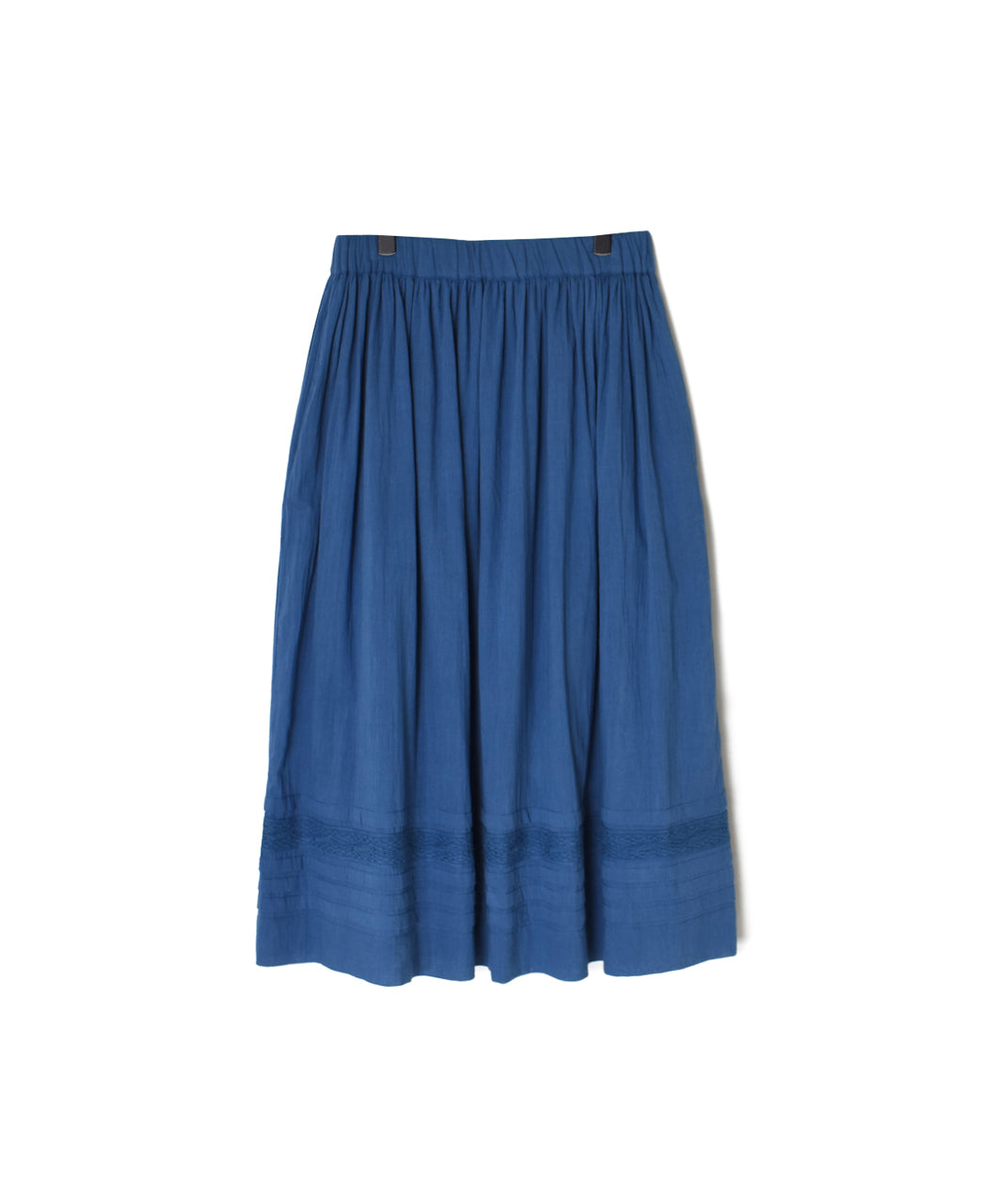 NSL26093 80s COTTON VOILE LACE GATHERED SKIRT