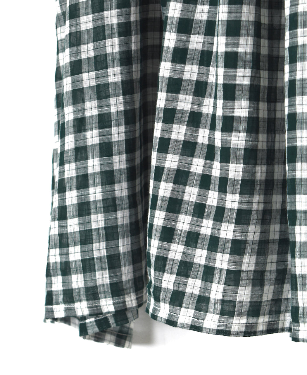 NSL26102 FANCY GINGHAM CHECK GATHERED PATCH WORK SMOCK