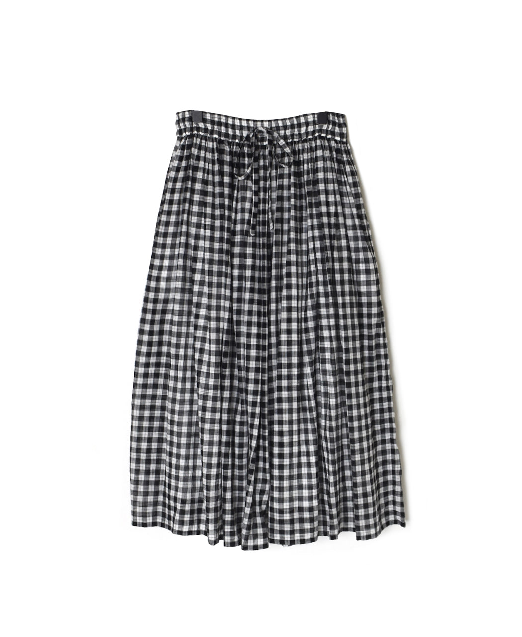 NSL26104 FANCY GINGHAM CHECK GATHERED SKIRT