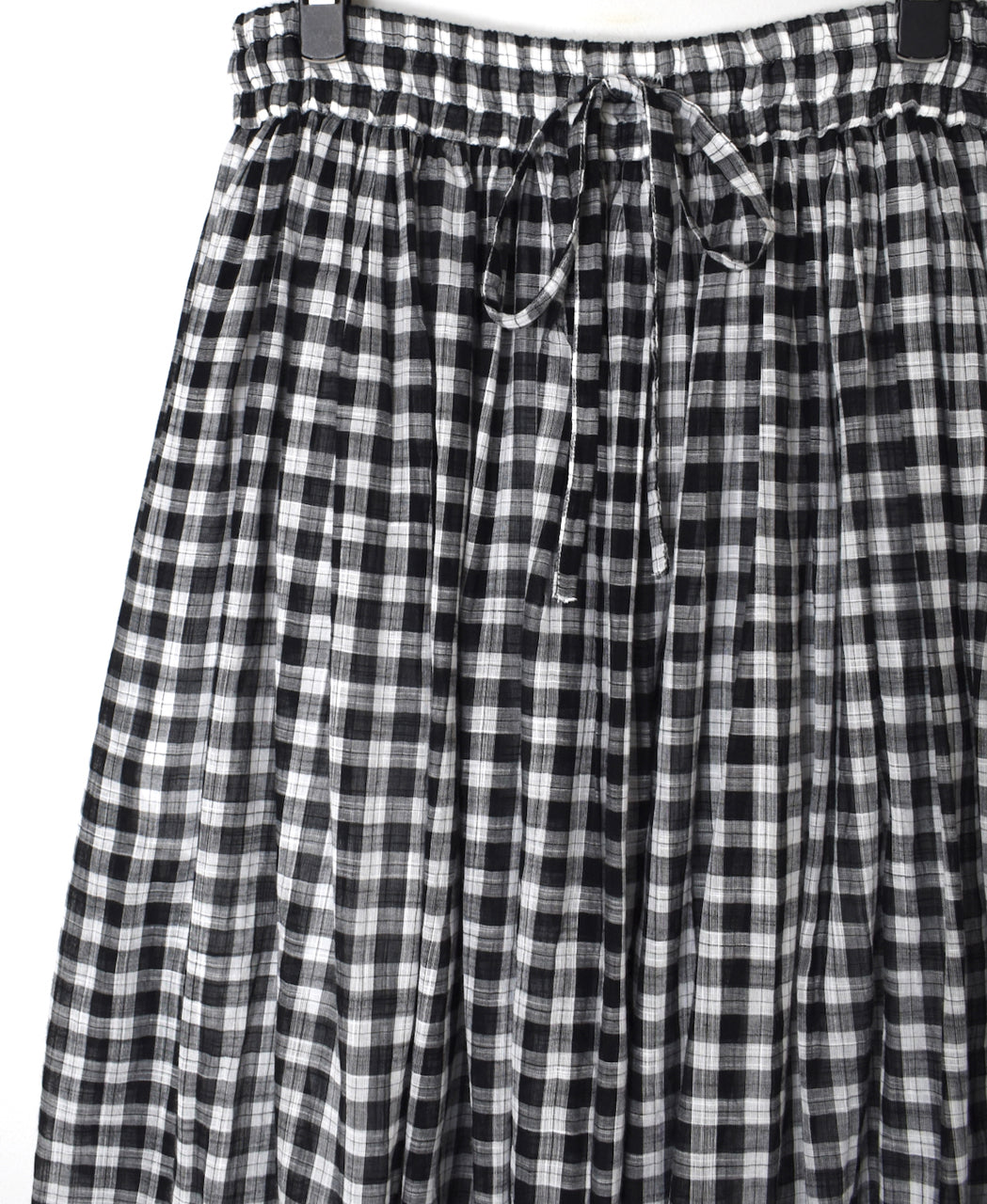 NSL26104 FANCY GINGHAM CHECK GATHERED SKIRT