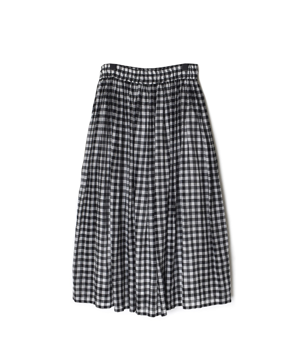 NSL26104 FANCY GINGHAM CHECK GATHERED SKIRT
