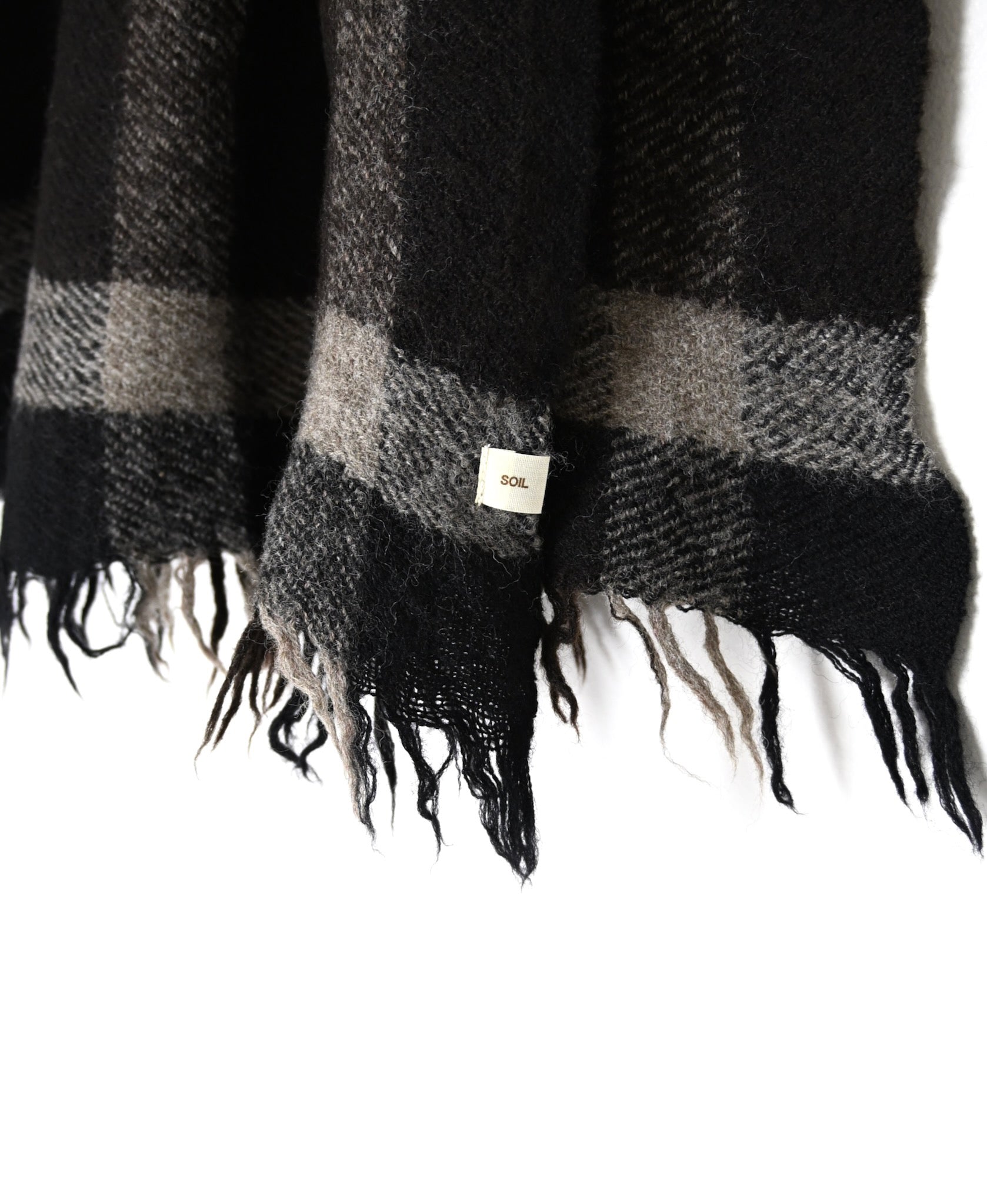 NSL26502 WOOL CHECK STOLE