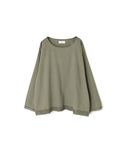 NSL26553 60s COTTON CAMBRIC PLAIN WITH LACE HEM & CUFF LACE SMOCK