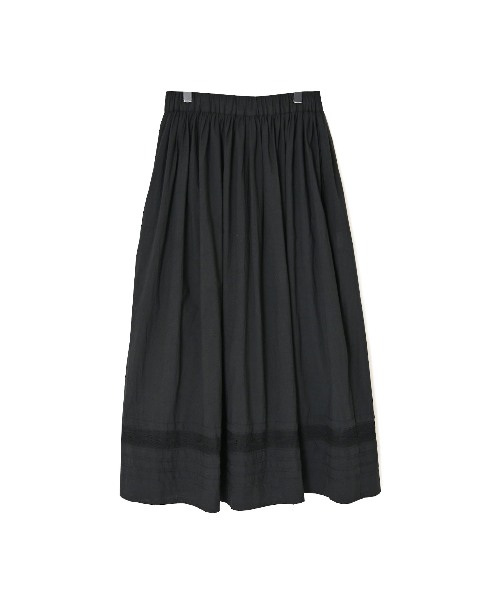 NSL26555 60s COTTON CAMBRIC PLAIN WITH LACE GATHERED SKIRT WITH PLEAT LACE