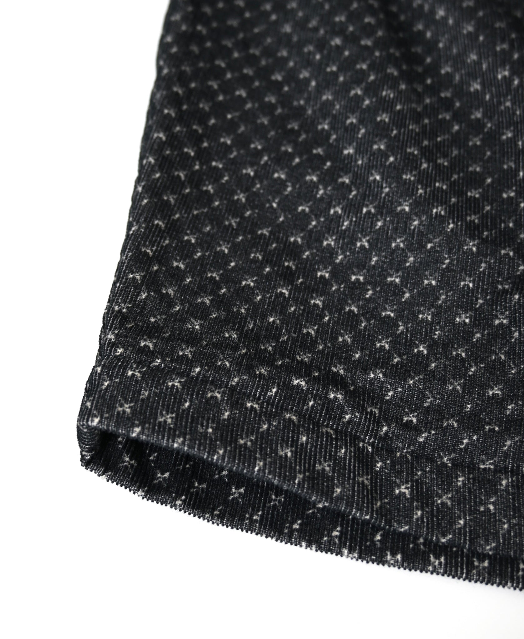 NSL26584 MINI CORDUROY CROSSHATCH PRINT EASY PANTS