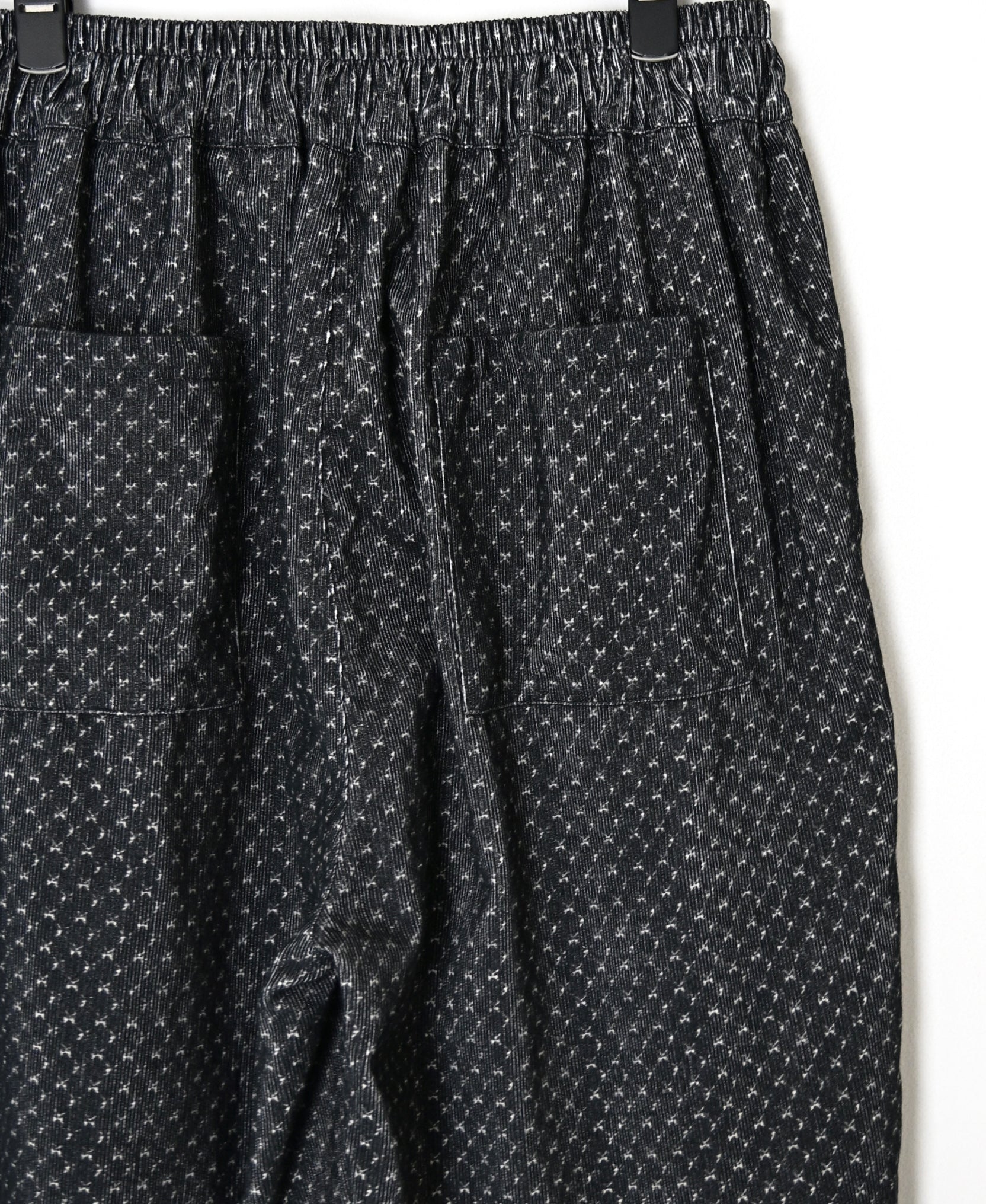 NSL26584 MINI CORDUROY CROSSHATCH PRINT EASY PANTS