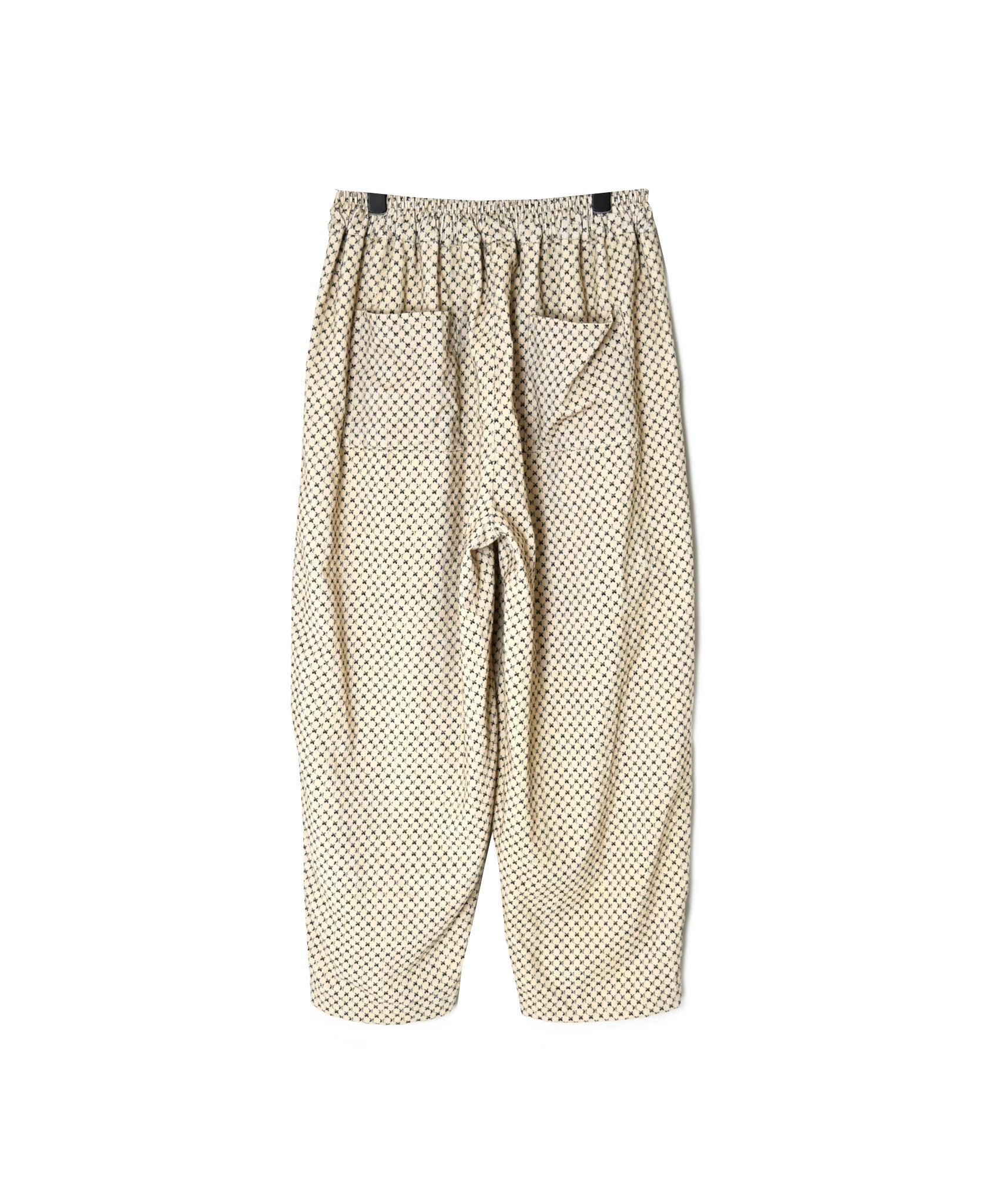 NSL26584 MINI CORDUROY CROSSHATCH PRINT EASY PANTS