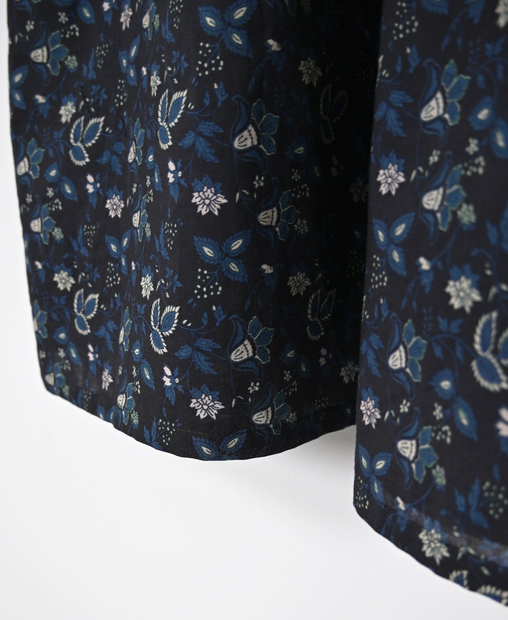 NSL26593 60s COTTON CAMBRIC FLOWER PRINT CREW NECK PULLOVER DRESS