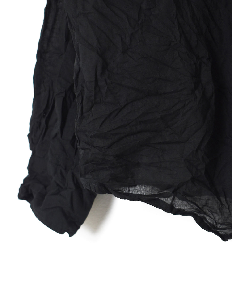 NVL1861CVW 80s ORGANIC VOILE PLAIN (WRINKLE) REGULAR COLLAR L/SL OVERSIZED SHIRT
