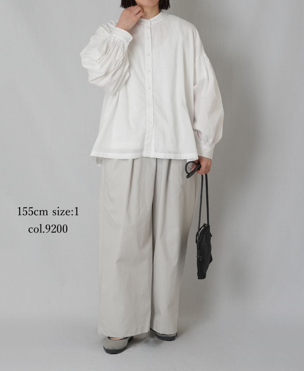 GNMDS2502CLW COTTON/LINEN DYED WEATHER 2TUCK WIDE EASY PANTS