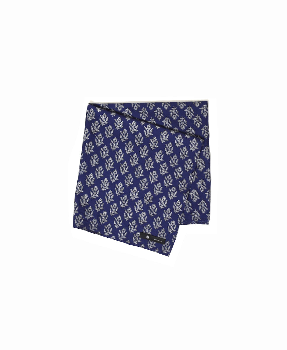 ZMD0408 BLOCK PRINT SCARF 60×60㎝
