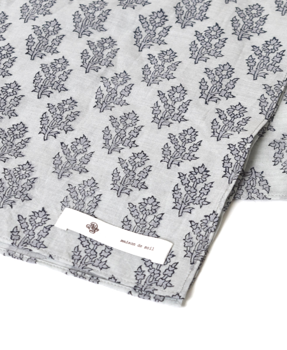 ZMD0408 BLOCK PRINT SCARF 60×60㎝